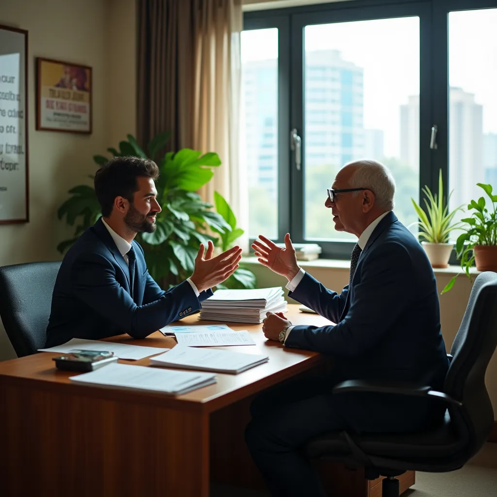 Financial planning and investment strategy illustration